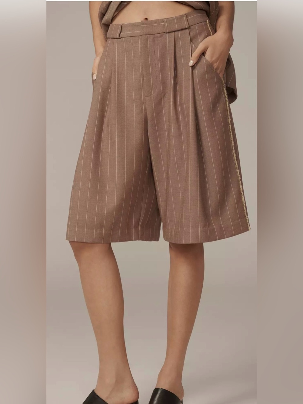 Anthropologie Pleated Trouser Shorts